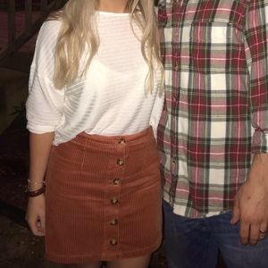 Forever 21 Corduroy Mini Skirt